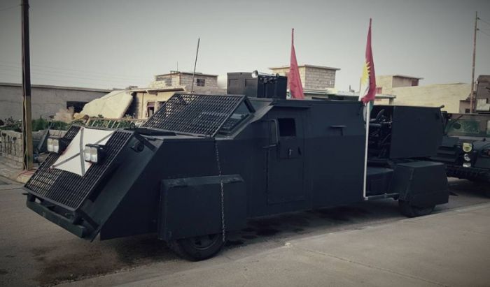 Armored Cars Of The Kurdish Peshmerga Militia