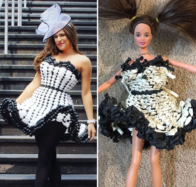 See What This Artist's Balloon Dresses Look Like A Month Later