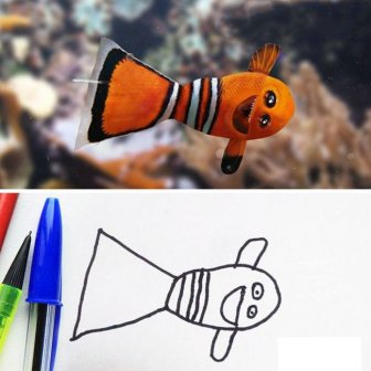 Dad Turns His 6-Year-Old Son’s Drawings Into An Adorable But Creepy Reality