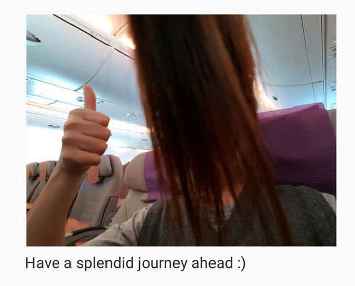 What It's Like To Sit Behind A Long Haired Passenger On An Airplane
