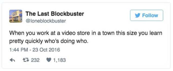 The Last Blockbuster Twitter Account Is Comedy Gold