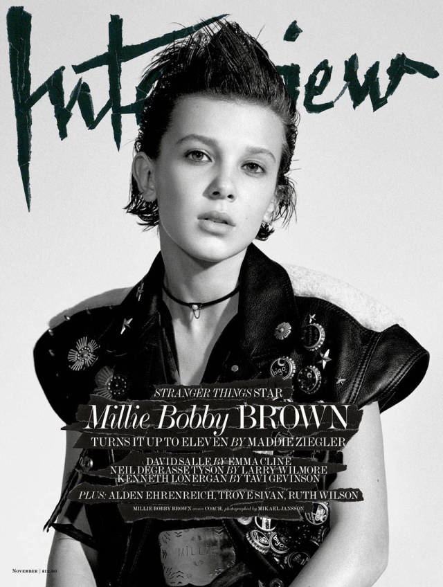 Eleven From Stranger Things Poses For Epic First Magazine Cover