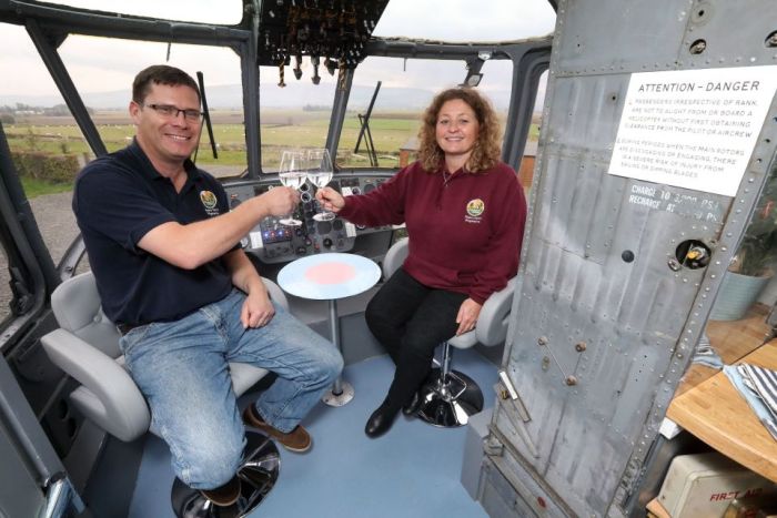 Couple Turns Old Helicopter Into Their New Holiday Home