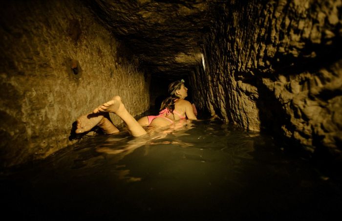 Real Life Indiana Jane Surfs Past Skeletons In The Catacombs Of Paris