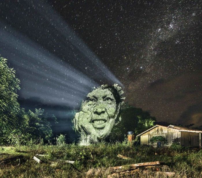 Artist Finds A Way To Create Stunning Street Art In The Amazon Rainforest