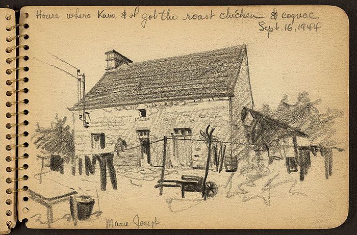 Soldier's Sketchbook Shows World War II Through The Eyes Of An Architect