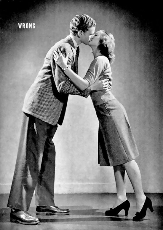 Guide From The 1940s Reveals The Correct Way To Kiss