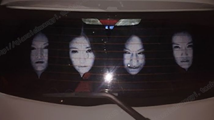 Drivers Are Using Terrifying Decals To Fight Against High-Beam Users