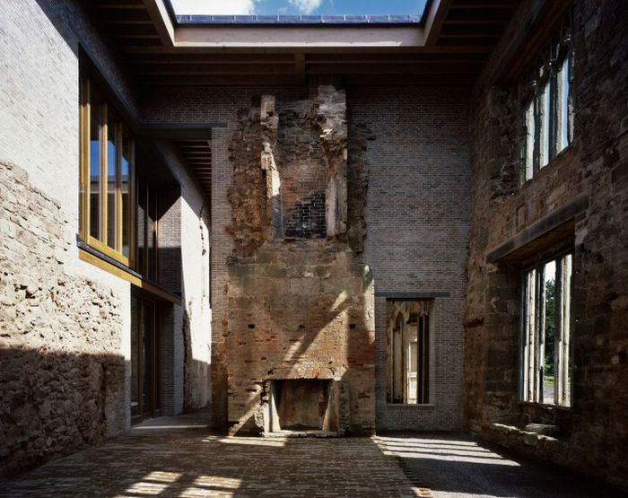 There's A Modern House Inside This Old Castle