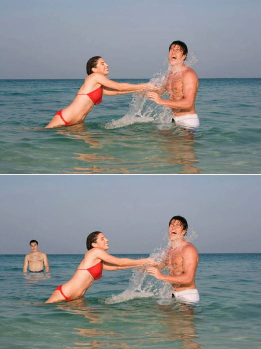 Guy Hilariously Photoshops Himself Into Awkward Stock Photos