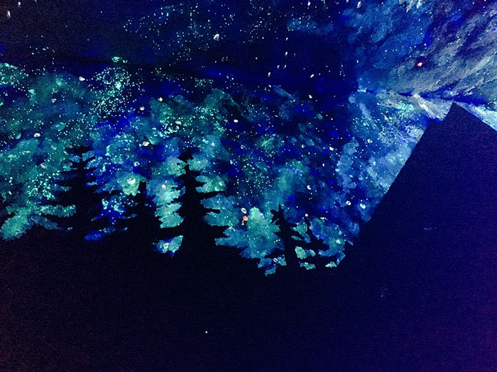 Woman Creates Glow In The Dark Ceiling For Boy Who Couldn’t Fall Asleep