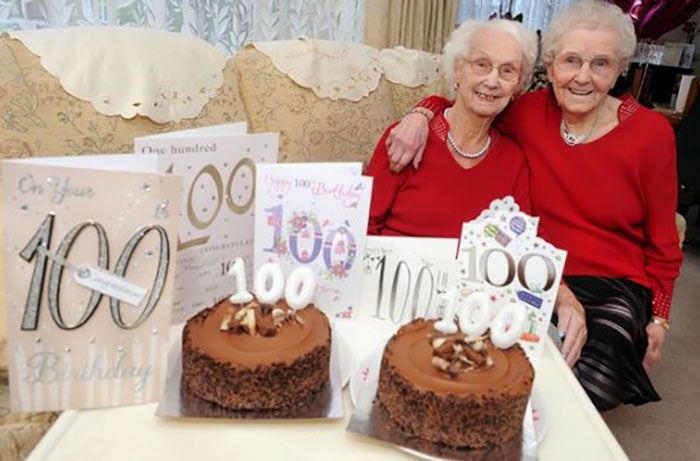 Twin Sisters Reveal Their Secret To A Long Life On Their 100th Birthday