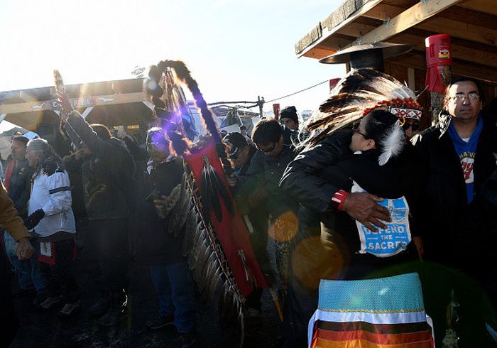 Joyous Images Show People Celebrating At Standing Rock