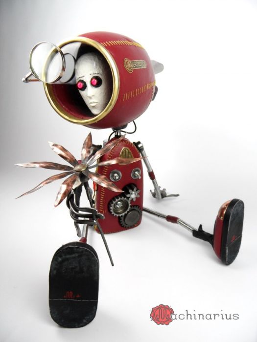 Awesome Steampunk Robots By Mashinarius