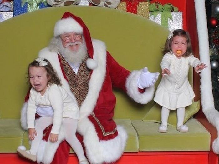The Horrifying Reality Of Taking Your Kids To See Santa