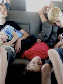 Kids Will Sleep Just About Anywhere When They're Ready To Nap