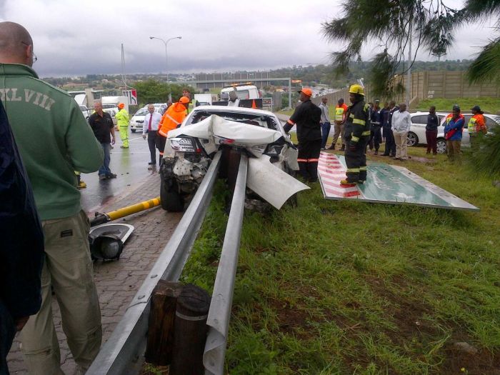 Driver Survives Brutal BMW Crash