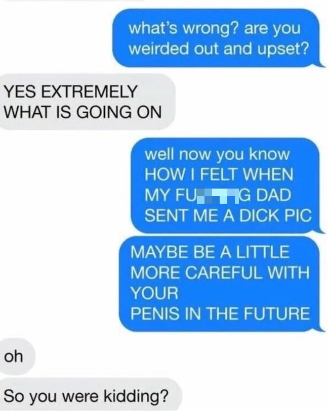 Guy Retaliates In The Best Way After Getting A Dick Pic From His Dad