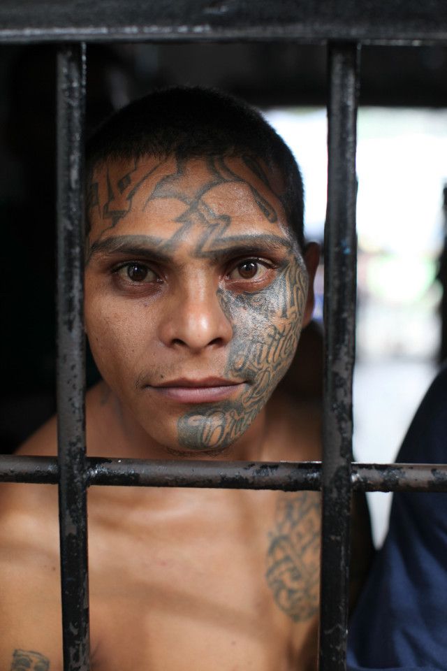 Candid Photos Show Members Of El Salvador’s Brutal MS-13 Gang In Jail