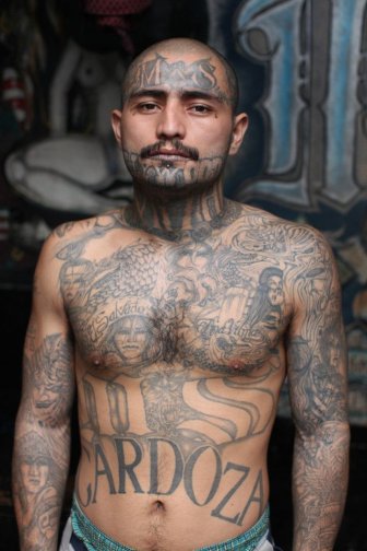 Candid Photos Show Members Of El Salvador’s Brutal MS-13 Gang In Jail