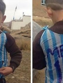 Young Afghan Boy Finally Gets To Meet His Hero Lionel Messi