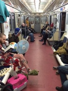 You Can See Some Strange Things While Riding The Subway In Russia