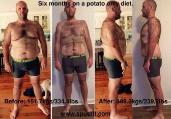 Man Goes Through Big Transformation After Committing To A Potato Diet