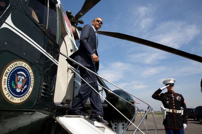 A Look Inside The President's Marine One Helicopter