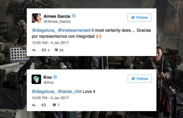 Rogue One Star Diego Luna Shares Fan's Touching Response To The Film