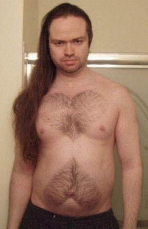 Clever Men Get Creative With Their Body Hair