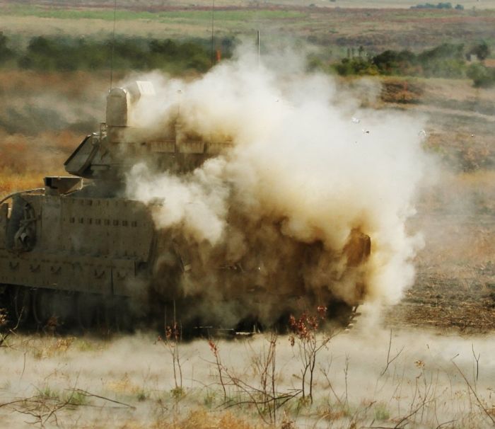 A Collection Of Photos Showing Army Tanks In Action