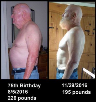 Elderly Man Shares Stunning Weight Loss Photos