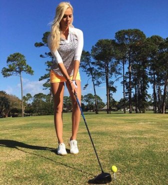 Pretty Golf Girl Elise Lobb