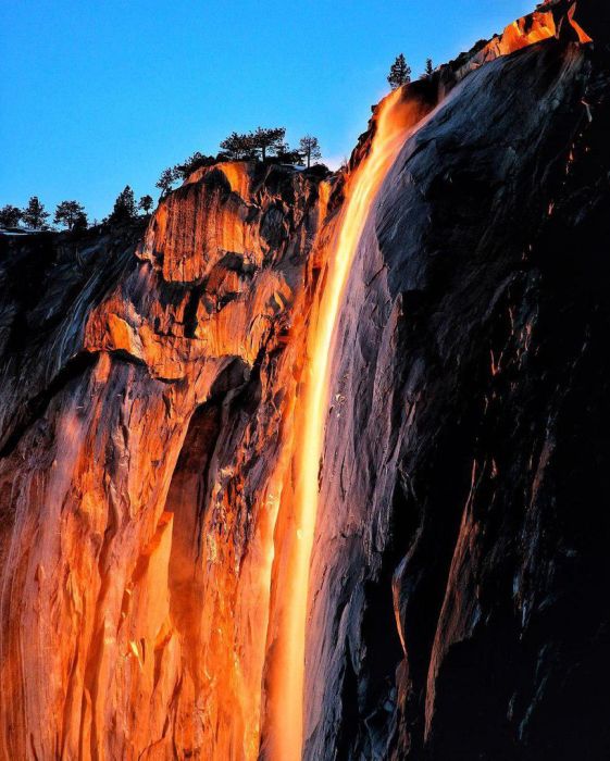 Incredible Photos Show A Waterfall Of Fire