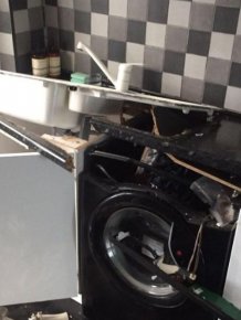 Washing Machine Explodes And Destroys Man's Room