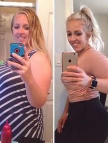 Mom Shows Off Before And After Pics Of 2 Pound Weight Loss