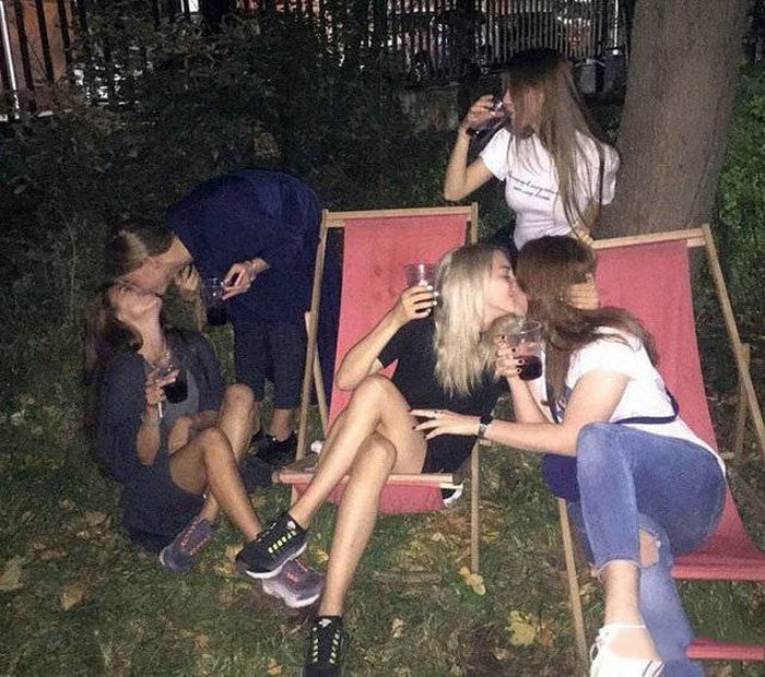 amateur drunk teen gang