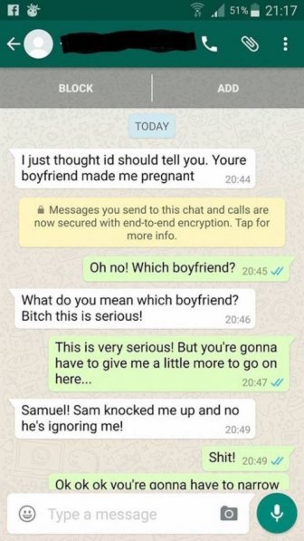 Pregnant Side Chick Gets Trolled After Texting The Wrong Number