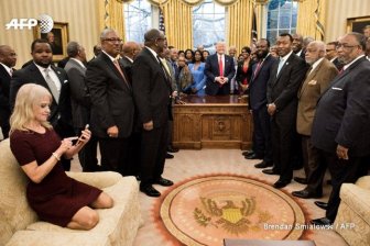 Kellyanne Conway Accused Of Disrespecting The Oval Office