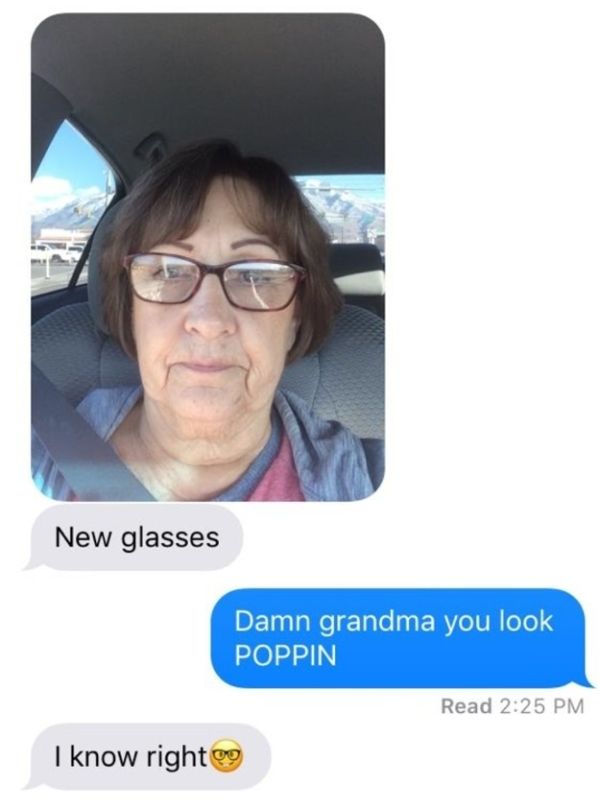 This Grandmother Sends Her Granddaughter Hilarious Selfies