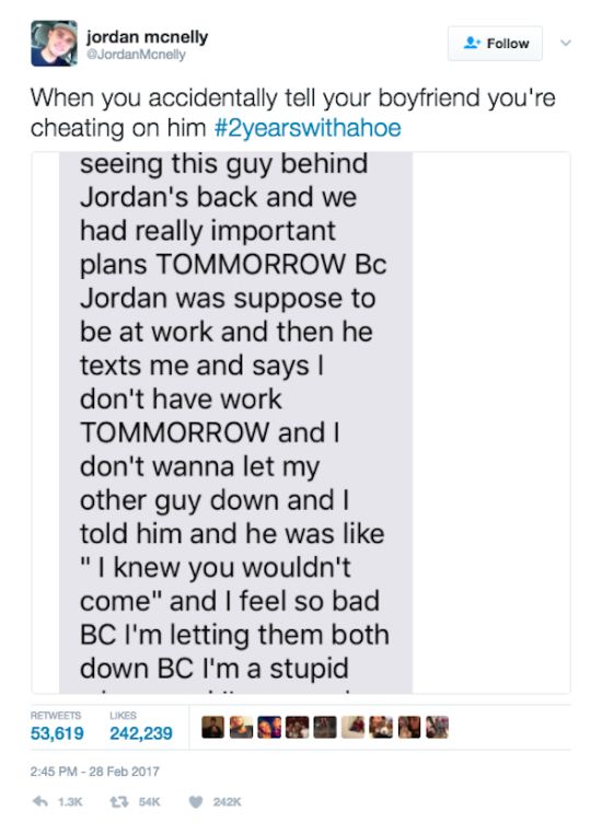 Twitter Roasts Girl After She Gets Called Out For Cheating