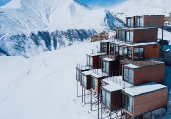 This Ski Resort Has A Hotel Made Of Cargo Containers