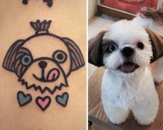 People Share Adorable Tattoos Of Their Own Pets