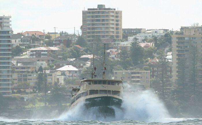 Deckhand Captures Massive Waves In Sydney