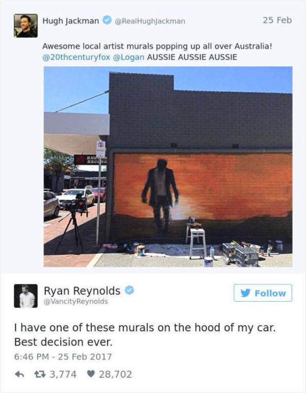 Ryan Reynolds Just Loves To Troll Hugh Jackman On Twitter