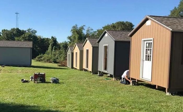City Builds Tiny Village With Free Houses For Homeless Veterans