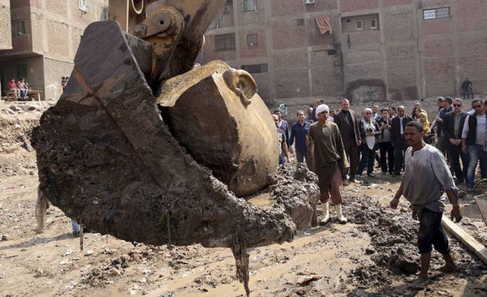 Old Statue Of Egypt’s Greatest Pharaoh Ramses II Found In Cairo’s Slums