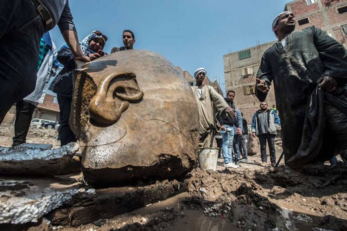 Old Statue Of Egypt’s Greatest Pharaoh Ramses II Found In Cairo’s Slums