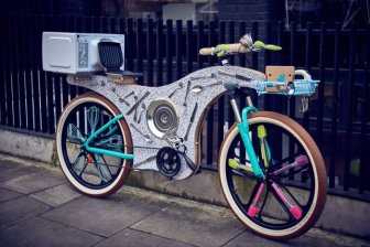 This Bike Was Constructed Using Kitchen Utensils