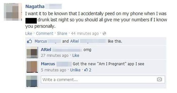 Drunk Facebook Status Updates You're Glad You Didn't Post